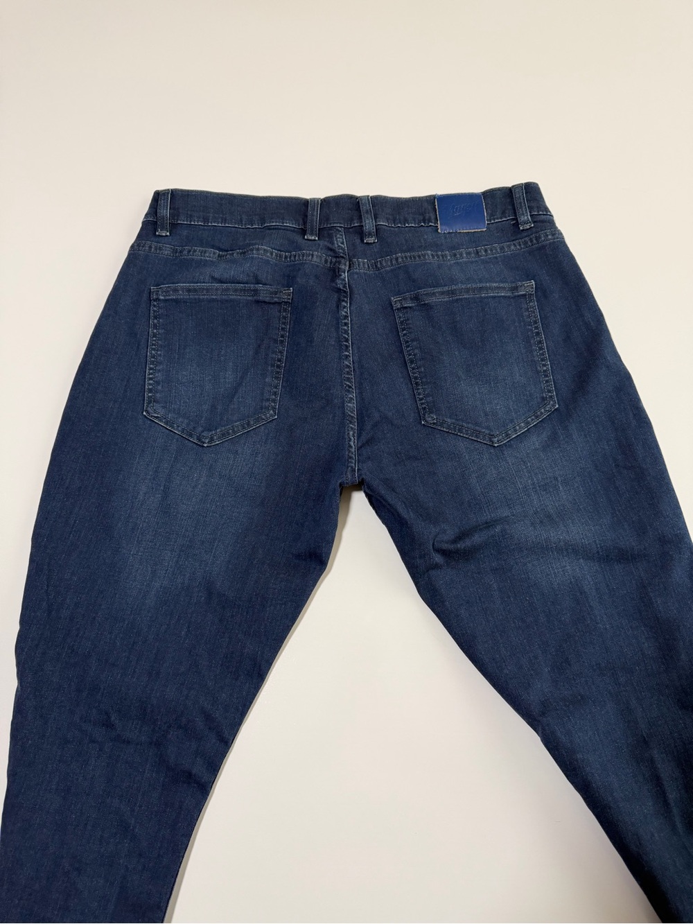 Mugsy Men's Straight Fit Dark Blue Denim Jeans Size 35X32